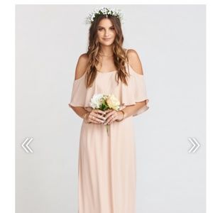 Caitlin Ruffle Maxi Show Me Your MuMu Dusty Blush